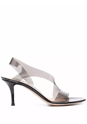 Gianvito Rossi Metropolis 70mm transparent sandals - Grey