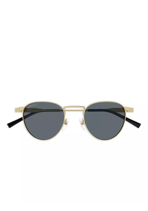 Gucci Eyewear Signature Web sunglasses - Gold