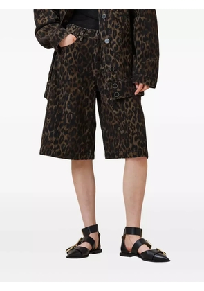 AllSaints leopard-print shorts - Brown