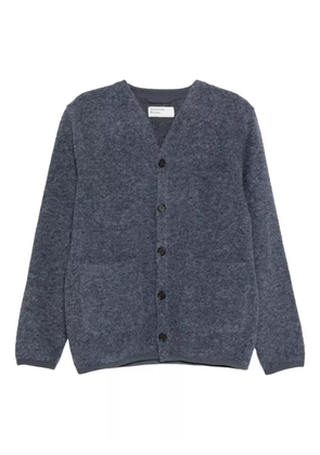 Universal Works V-neck cardigan - Blue