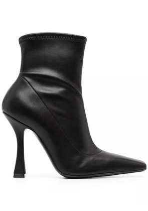 Casadei Geraldine 100mm leather boots - Black