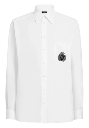 Dolce & Gabbana logo-embroidered shirt - White