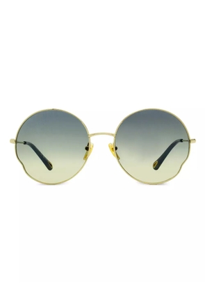Chloé Eyewear Joni round-frame sunglasses - Gold