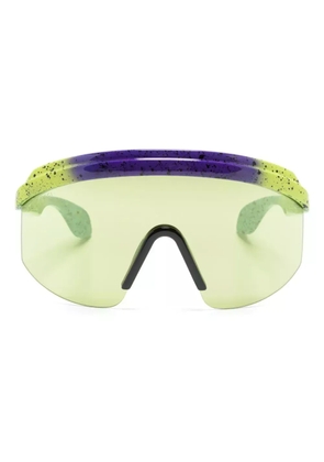 Gucci Eyewear oversize-frame logo-embossed sunglasses - Green