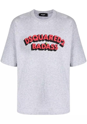 DSQUARED2 logo-print cotton T-shirt - Grey