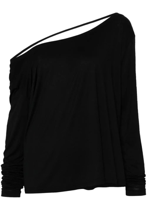 032c logo-print top - Black