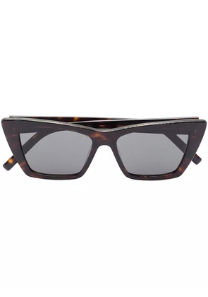 Saint Laurent Eyewear SL 276 rectangular-frame sunglasses - Brown