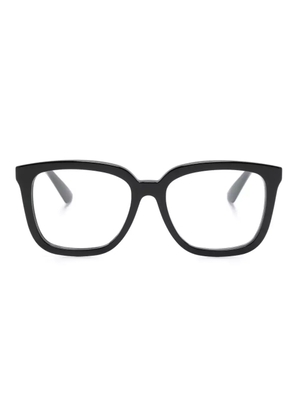 Gucci Eyewear logo-plaque square-frame glasses - Black