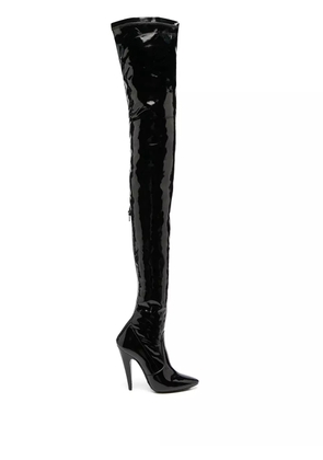 Saint Laurent 115mm Aylah over-the-knee boots - Black