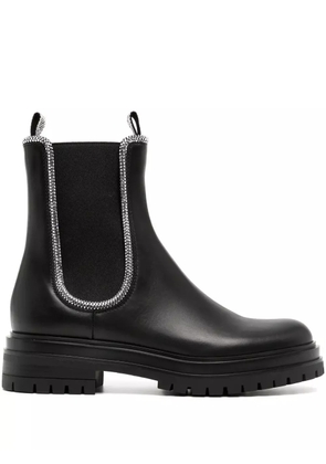 Gianvito Rossi Crystal Chester ankle boots - Black