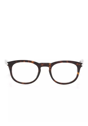 Saint Laurent Eyewear round-frame glasses - Brown