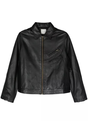 Forte Forte zip-up leather jacket - Black