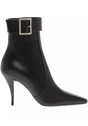 Saint Laurent 90mm Claude leather boots - Black