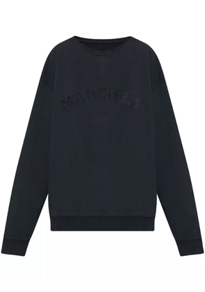 Maison Margiela logo-embroidered sweatshirt - Black
