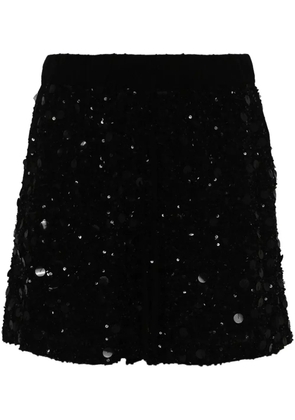 P.A.R.O.S.H. Galassia sequin-embellished shorts - Black