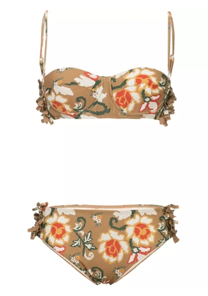 Muller Of Yoshiokubo Abiquiu fringe bikini - Brown