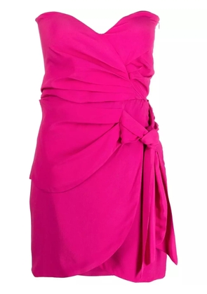 Federica Tosi ruched knotted minidress - Pink