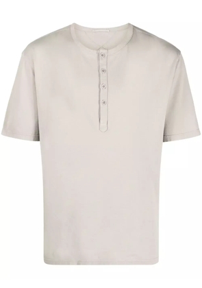 Ten C cotton Henley T-shirt - Neutrals