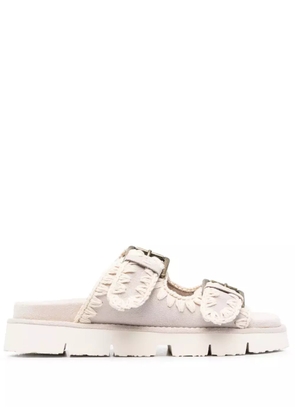 Mou Bio Buckle sandals - Neutrals