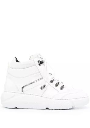 Casadei lace-up leather ankle boots - White