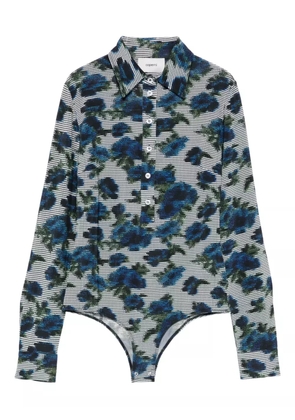 Coperni Ascii bodysuit - Blue