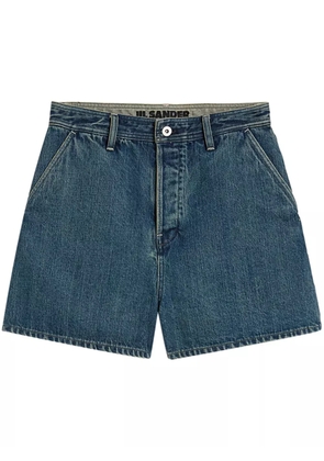 JIL SANDER+ high-rise denim shorts - Blue
