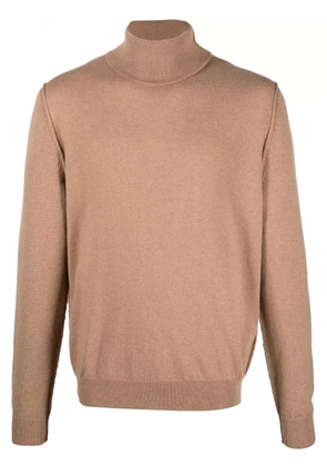 Maison Margiela high-neck cashmere jumper - Brown