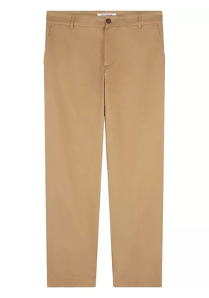 Maison Kitsuné cotton trousers - Brown