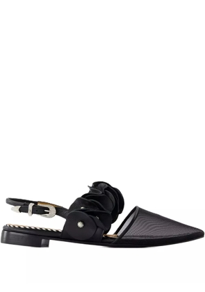 Toga Pulla leather ballerina shoes - Black