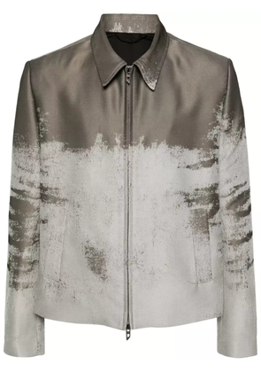 Diesel J-Pylon abstract-pattern jacket - Neutrals