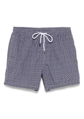 Barba floral-print swim shorts - Blue