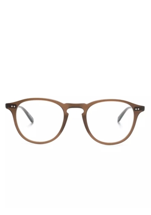 Garrett Leight Hampton round-frame glasses - Brown