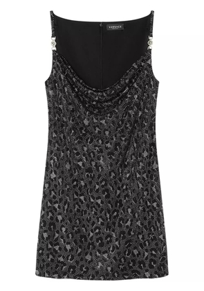 Versace leopard-print mini dress - Black
