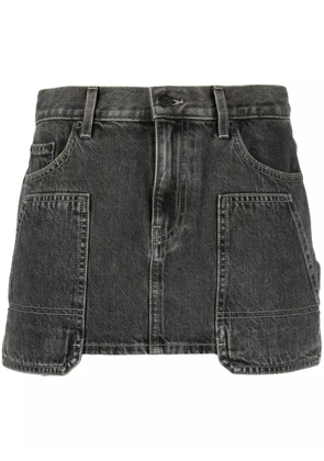 Helmut Lang carpenter denim miniskirt - Grey