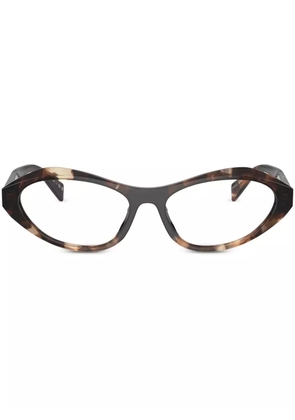 Prada Eyewear tortoiseshell oval-frame sunglasses - Brown