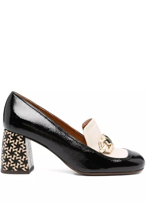 Chie Mihara 70mm Sybro panelled pumps - Black