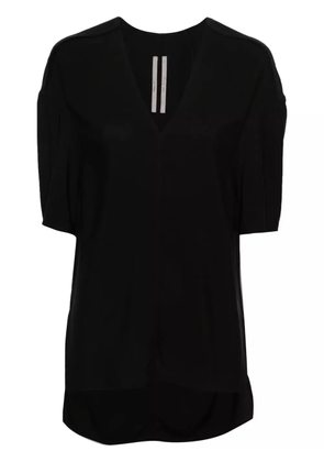 Rick Owens V-neck drop-shoulder blouse - Black