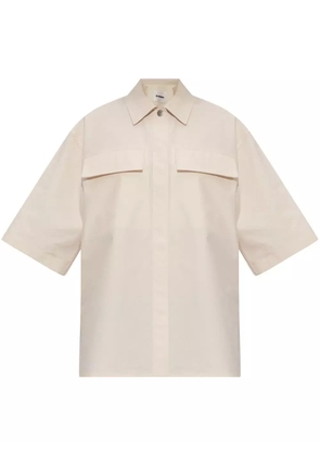 Jil Sander patch pocket shirt - Neutrals