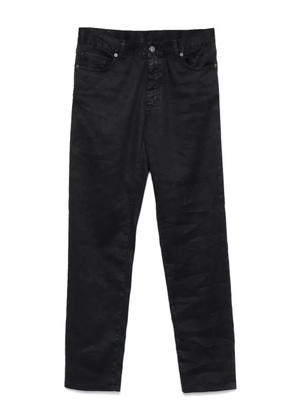 Zegna logo-patch trousers - Blue