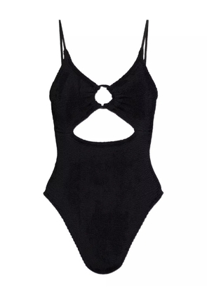 Hunza G textured swimsuit - Black