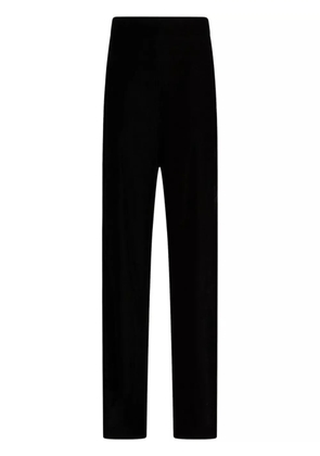 ETRO velvet straight-leg trousers - Black