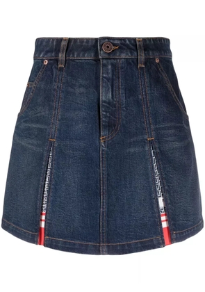 Balmain pleated denim skirt - Blue