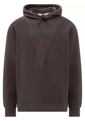 JW Anderson logo-embroidered hoodie - Grey
