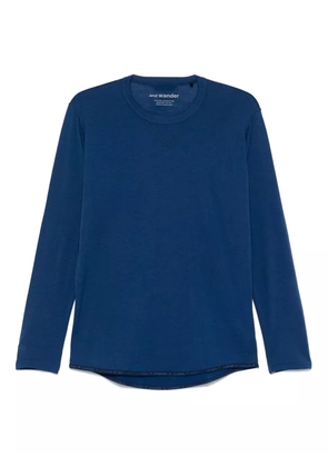 and Wander wool T-shirt - Blue