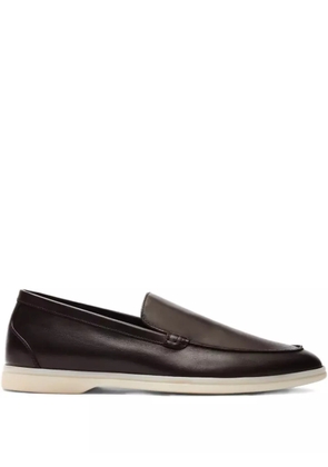 Scarosso Ludovico leather loafers - Brown