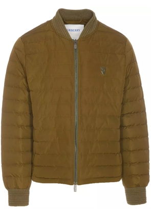 Burberry B Shield logo-patch jacket - Green