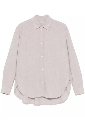 TOTEME mélange-effect shirt - Grey