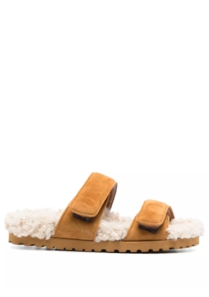 GIABORGHINI Alvine Ugh faux-shearling slides - Brown
