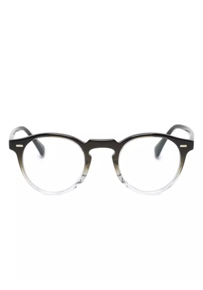 Oliver Peoples Gregory Peck round-frame glasses - Black