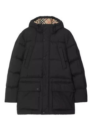 Burberry knight-patch puffer jacket - Black